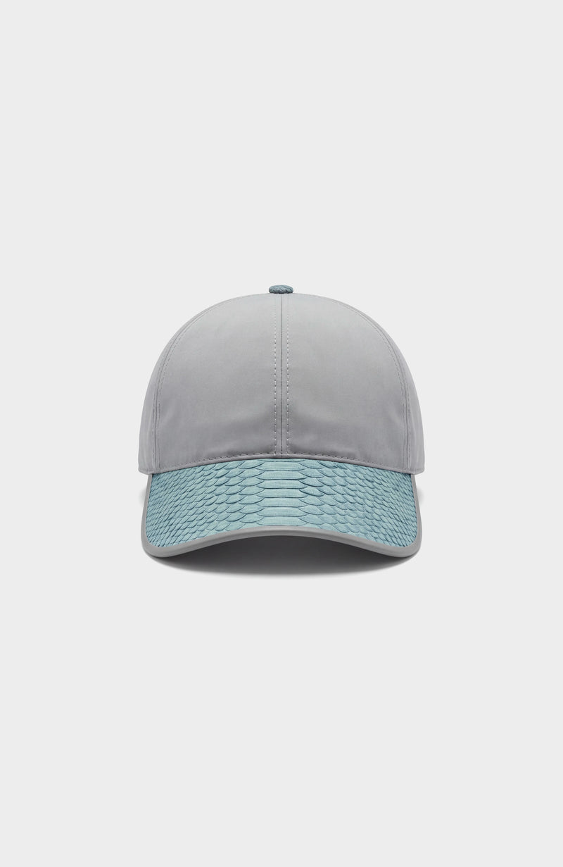 Cap nylon grey / python blue