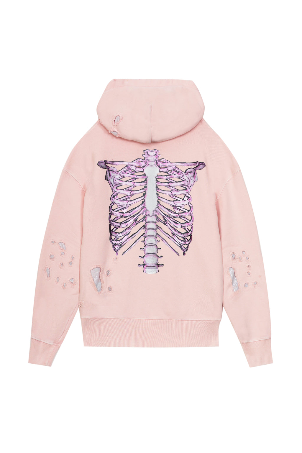 Hoodie Skeleton v2 3D Pink