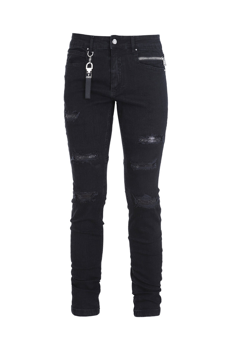 denim python black