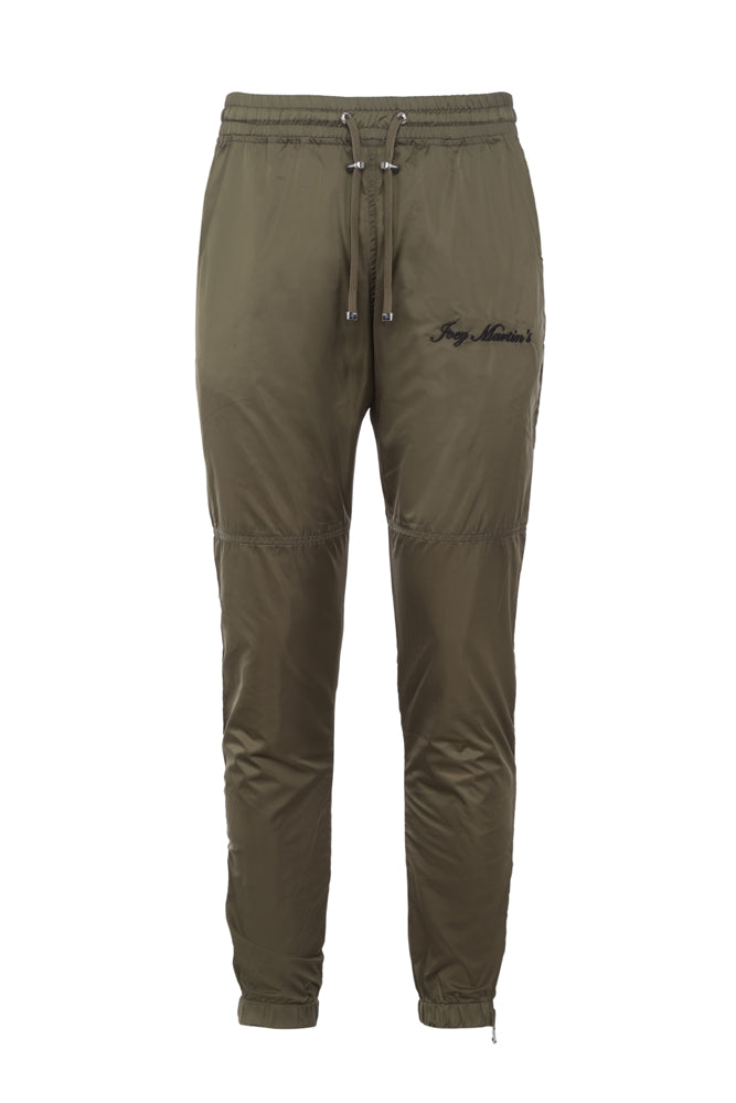 Pants with side zip and Joey Martins embroidery